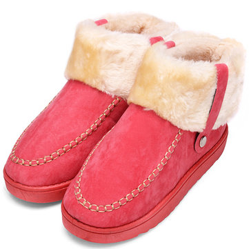 Coton chaud femmes hiver des bottes de neige chaussures plates souples